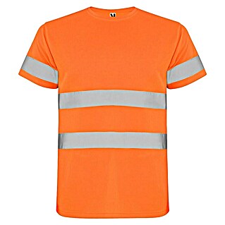 Camiseta alta visibilidad Delta (L, Naranja flúor)