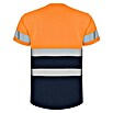 Camiseta Delta (4 XL, Naranja flúor/Azul) | BAUHAUS