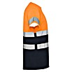 Camiseta Delta (4 XL, Naranja flúor/Azul) | BAUHAUS