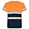 Camiseta Delta (4 XL, Naranja flúor/Azul) | BAUHAUS