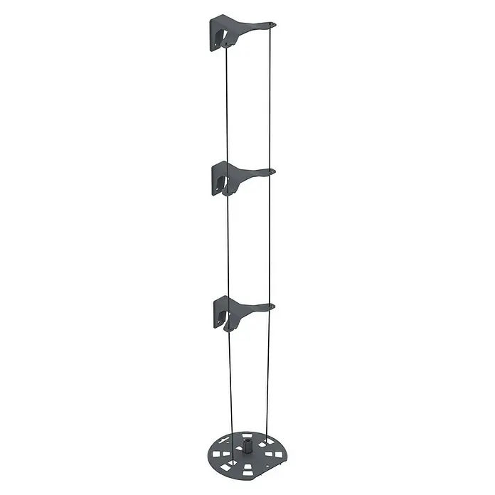Gusta Garden Rankhilfe Cucumber Buddy - 9,5 x 39 cm, Kunststoff, Schwarz, 1 Stk. - Weinregal mit drei Halterungen, elegant und platzsparend, perfekt für Weinliebhaber, die Wert auf Design und Funktionalität legen.