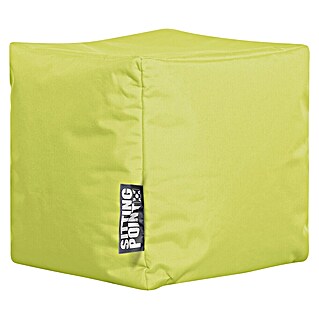 Sitting Point Sitzhocker Cube Scuba (40 x 40 x 40 cm, Grün, 100 % Polyester)