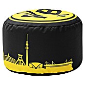 Sitting Point Sitzhocker VIP Dotcom (Ø x H: 50 x 30 cm, Borussia Dortmund, 100 % Polyester) | BAUHAUS