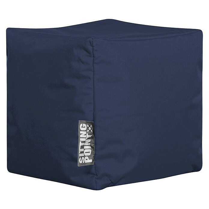 Sitting Point Sitzhocker Cube Scuba (40 x 40 x 40 cm, Jeansblau, 100 % Polyester) | BAUHAUS