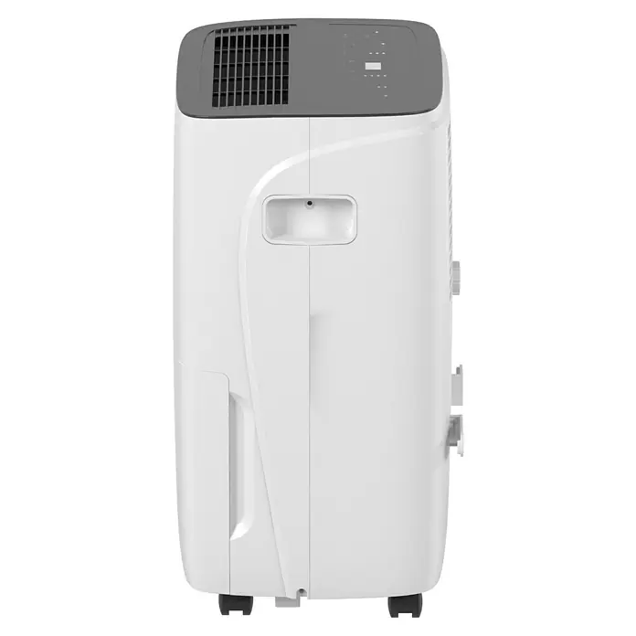 Voltomat Luftentfeuchter - Entfeuchtungsleistung: 60 l/Tag, Weiß/Grau, 900 W, Raumvolumen: 250 m³ - Weißer Luftentfeuchter mit grauer Oberseite, ideal zur Reduzierung von Feuchtigkeit. Das Gerät verfügt über Rollen für einfachen Transport.