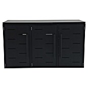 Sunfun Mülltonnenbox (B x T: 201 x 81,5 cm, Anthrazit, Stahl, Geeignet für Anzahl Mülltonnen: 3 Stk.) | BAUHAUS