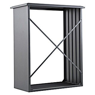 Gardol Kaminholzregal (160 x 90 x 200 cm, Stahl, Anthrazit)