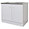 Flex-Well Rapido Spülenunterschrank (47 x 100 x 85 cm, Dekor Front: Weiß, Dekor Korpus: Weiß)