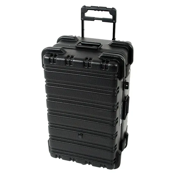Hepco & Becker Werkzeugkoffer Chicago Case 5540 - L x B x H: 420 x 670 x 340 mm, High Density Polyethylen (HDPE) - Schwarzer Rollkoffer mit Teleskopgriff, ideal für Reisen und sicheren Transport. Robustes Design für optimalen Schutz.
