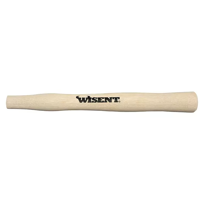 Wisent Schlosserhammerstiel - Passend für: 300g, Länge: 300 mm, Eschenholz - Heller Holzwerkzeugstiel mit schwarzem WISENT-Logo.