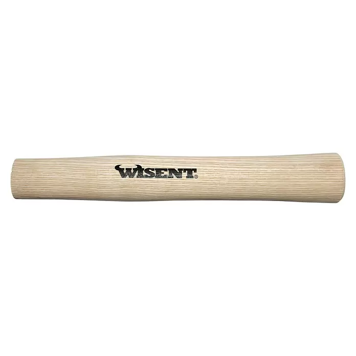 Wisent Fäustelstiel - Passend für: 1250g, Länge: 280 mm, Eschenholz - Hellbrauner Werkzeuggriff aus Holz mit "WISENT"-Logo.