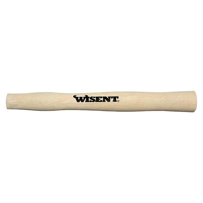 Wisent Schlosserhammerstiel - Passend für: 600g, Länge: 330 mm, Eschenholz - Hellbrauner Holzstiel mit schwarzem 'WISENT'-Logo und Stierkopf-Symbol.