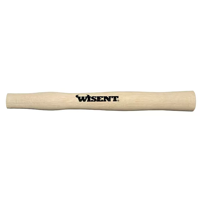 Wisent Schlosserhammerstiel - Passend für: 500g, Länge: 320 mm, Eschenholz - Heller Holzgriff für ein Werkzeug, mit dem WISENT-Markenlogo.