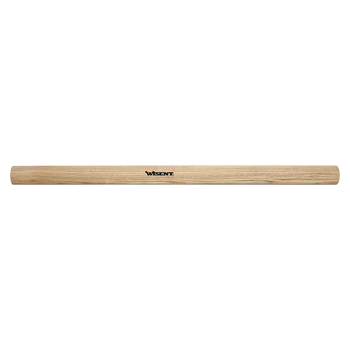 Wisent Vorschlaghammerstiel - Länge: 800 mm, Eschenholz - Helles Holzgriffstück mit Maserung und schwarzem WISENT-Logo.