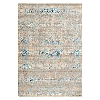 Kayoom Kurzflorteppich Baroque (Beige/Blau, 230 x 160 cm, 100% Polyester)