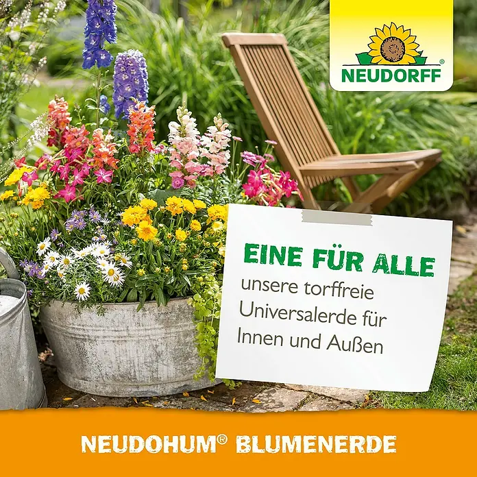 Neudorff NeudoHum Blumenerde - 3 l - Image einer Neudohum Blumenerde-Anzeige.