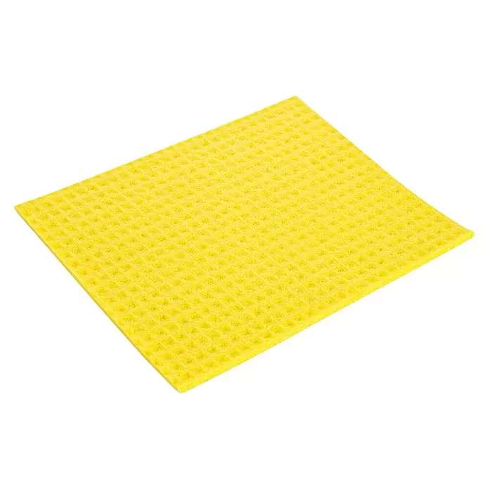 Tescoma Schwammtuch Clean Kit - 4 Stk., 15 x 18 cm - Gelber Reinigungsschwamm mit Waffelstruktur.