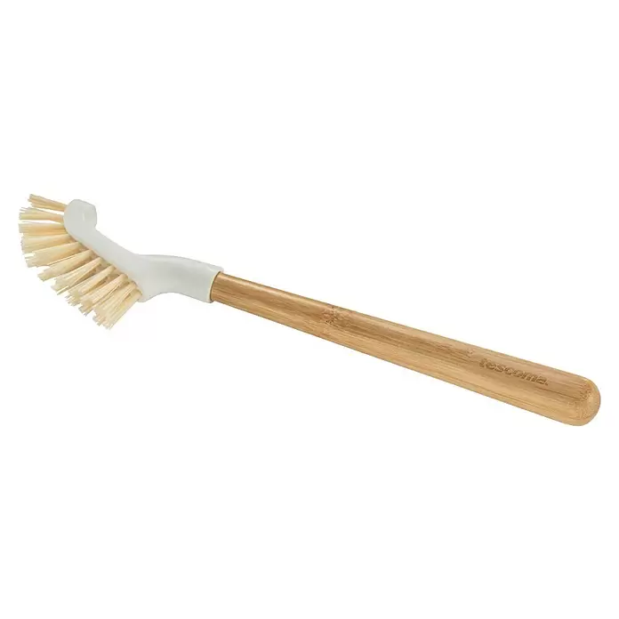 Tescoma Spülbürste Bamboo - Bambus - Weiße Spülbürste mit Naturborsten und Bambusgriff.