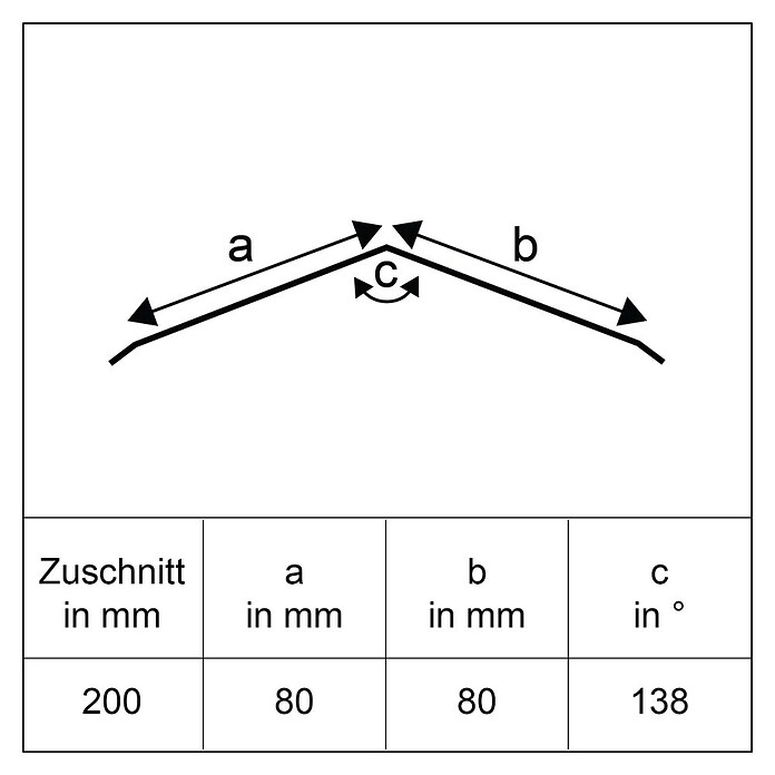 Sarei Piccolo Firstblech (Zuschnittbreite: 200 mm, Länge: 1 000 mm, Aluminium, Natur) | BAUHAUS