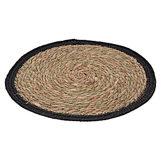 Mantel individual España (Diámetro: 38 cm, Marrón/Negro)