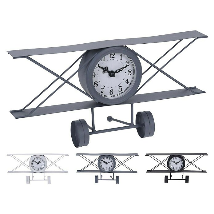 Reloj de mesa (Gris, An x Al: 30 x 15 cm) | BAUHAUS