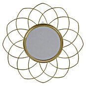 Espejo de pared Flor Oro (27 x 27 cm) | BAUHAUS