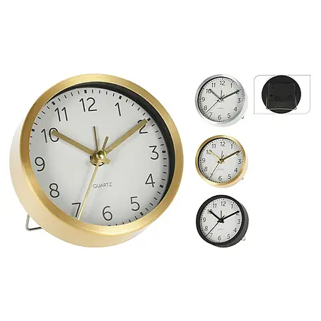 Reloj despertador aluminio