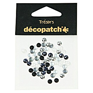 Décopatch Elemento decorativo Trésors Piedras (Negro/Blanco, Plástico, 60 pzs.)