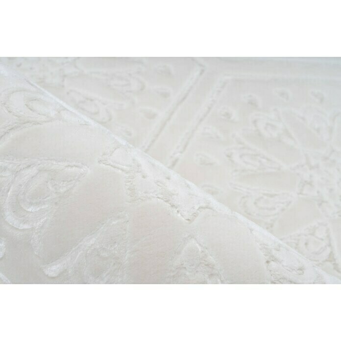 Kayoom Kurzflorteppich (Weiß, 230 x 160 cm)