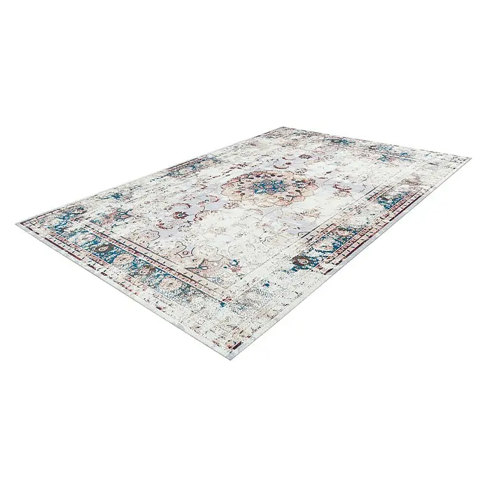 Kayoom Flachgewebeteppich Galaxy - Multi/Blau, 180 x 120 cm, 100 % Polyester - Ein detailreicher Teppich mit einem aufwendigen, traditionellen Muster in verschiedenen Farben, der jedem Raum Wärme verleiht.