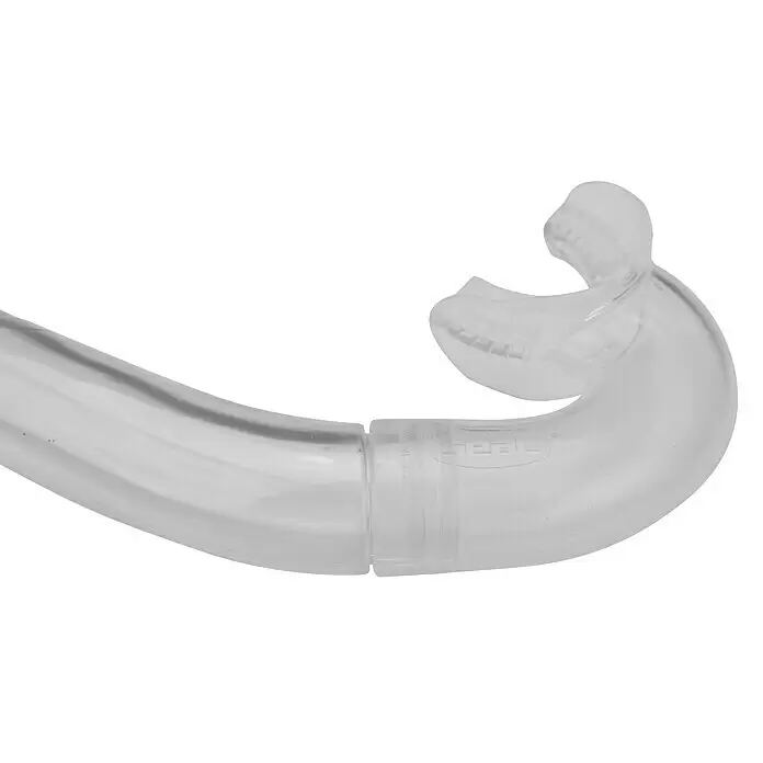 Seac Sub Tubo de buceo Flash - Apto para: Adultos y niños, Turquesa, Plástico - Boquilla y sección de tubo transparentes de un snorkel.