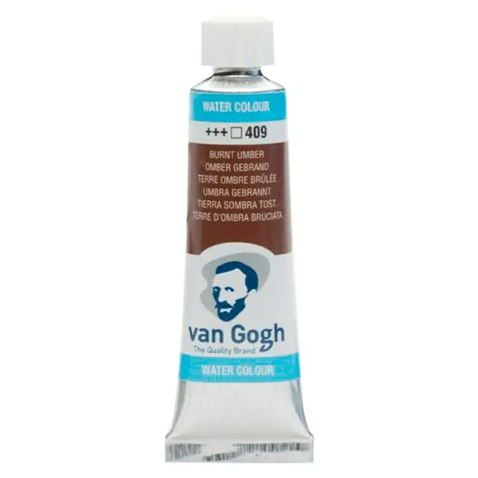 Talens Van Gogh Acuarela - Tierra sombra tostada, 10 ml, Tubo - Un tubo de pintura de acuarela Van Gogh en color Sombra Tostada, ideal para artistas y aficionados.