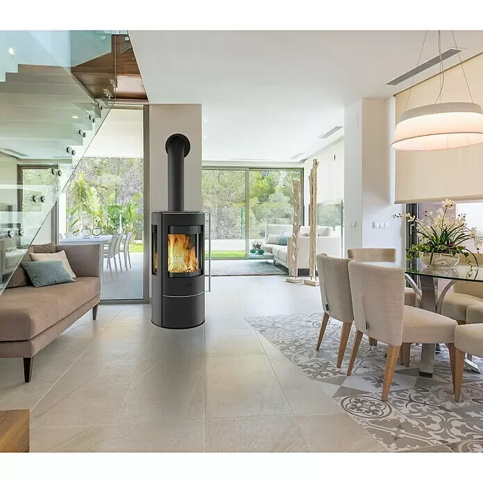 Fireplace Kaminofen Amarant - 5 kW, Raumheizvermögen: 108 m³, Material Verkleidung: Stahl, Schwarz