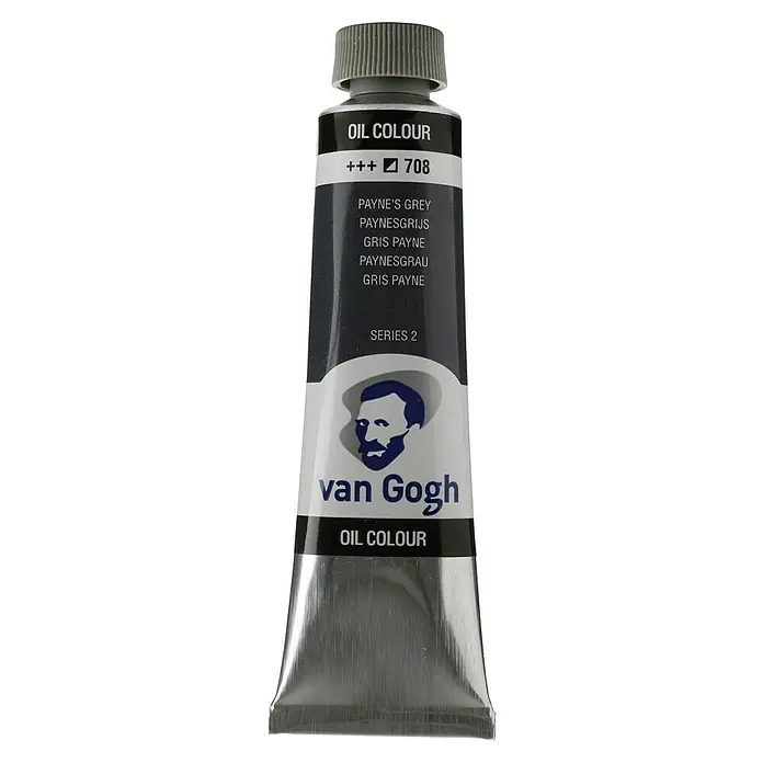 Talens Van Gogh Pintura al óleo - Gris Payne, 40 ml, Tubo - Tubo de pintura al óleo Van Gogh en color Payne's Grey, ideal para artistas y aficionados que buscan colores de alta calidad.