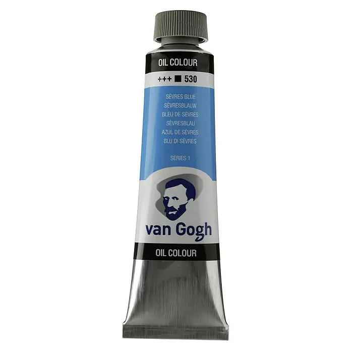 Talens Van Gogh Pintura al óleo - Azul de sévres, 40 ml, Tubo - Tubo de pintura al óleo Van Gogh en azul de Sèvres, ideal para artistas. La pintura es muy pigmentada y de alta calidad.