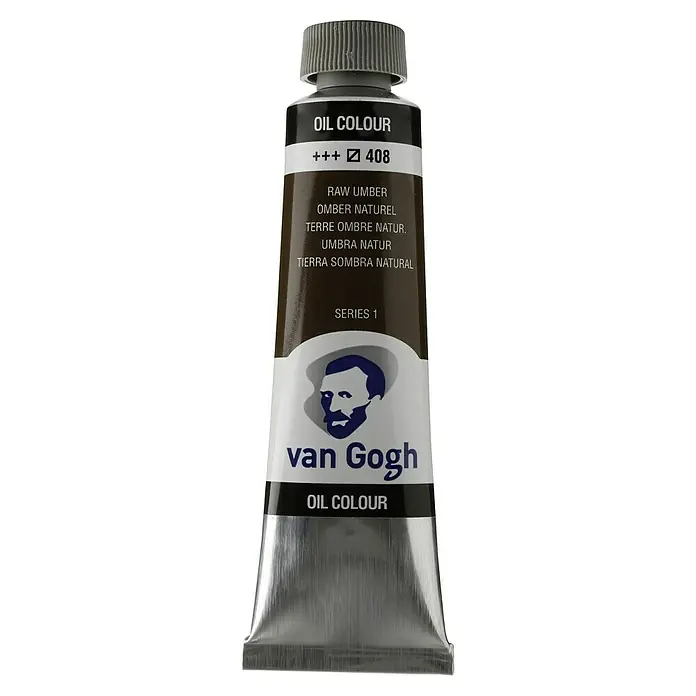 Talens Van Gogh Pintura al óleo - Sombra natural, 40 ml, Tubo - Tubo de óleo Van Gogh en color "Raw Umber", ideal para artistas que valoran la calidad y el color vibrante.