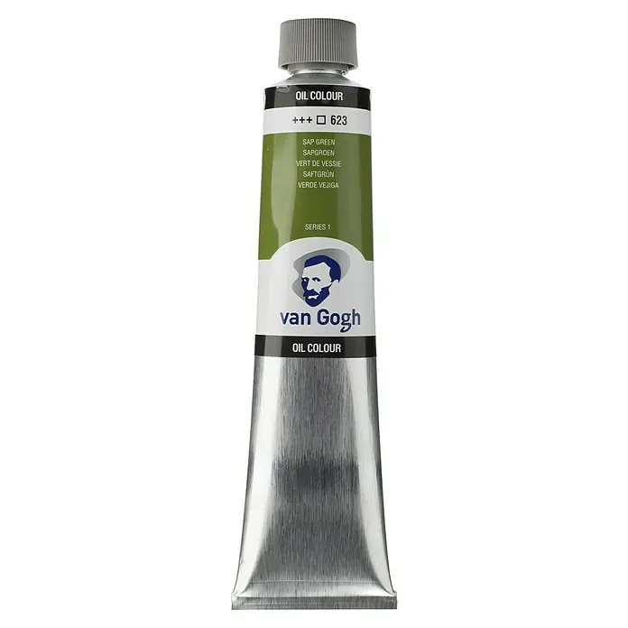 Talens Van Gogh Pintura al óleo - Verde vejiga, 200 ml, Tubo - Un tubo de pintura al óleo Van Gogh color verde savia, perfecto para artistas y proyectos creativos.