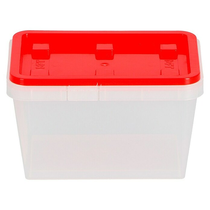 Wisent Aufbewahrungsbox (L x B x H: 90 x 135 x 84 mm, Kunststoff, Rot, Transparent) | BAUHAUS