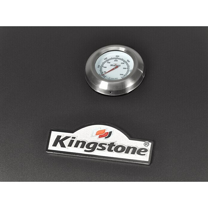 Kingstone KMS Smoker Black Angus XXLMit Rollwagen, Hauptgrillfläche: 70 x 43,5 cm Unknown