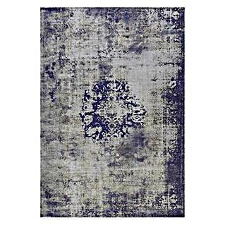 Kayoom Kurzflorteppich Vintage (Blau/Grau, 200 x 140 cm, 100 % Polyacryl)