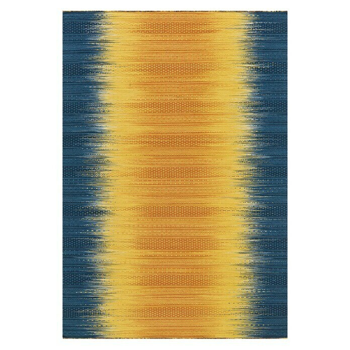 Kayoom Wollteppich Sunset (Gelb/Blau, 240 x 170 cm, 80 % Neuseeland-Wolle, 20 % Baumwolle)