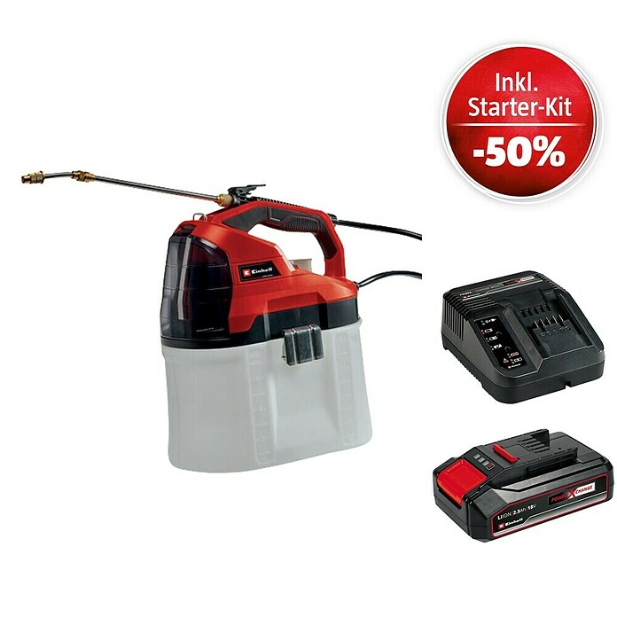 Einhell Power X-Change 18V Maschinenpaket (Akku-Sprühgerät GE-WS 18/75 + Starter-Kit (-50%)) | BAUHAUS