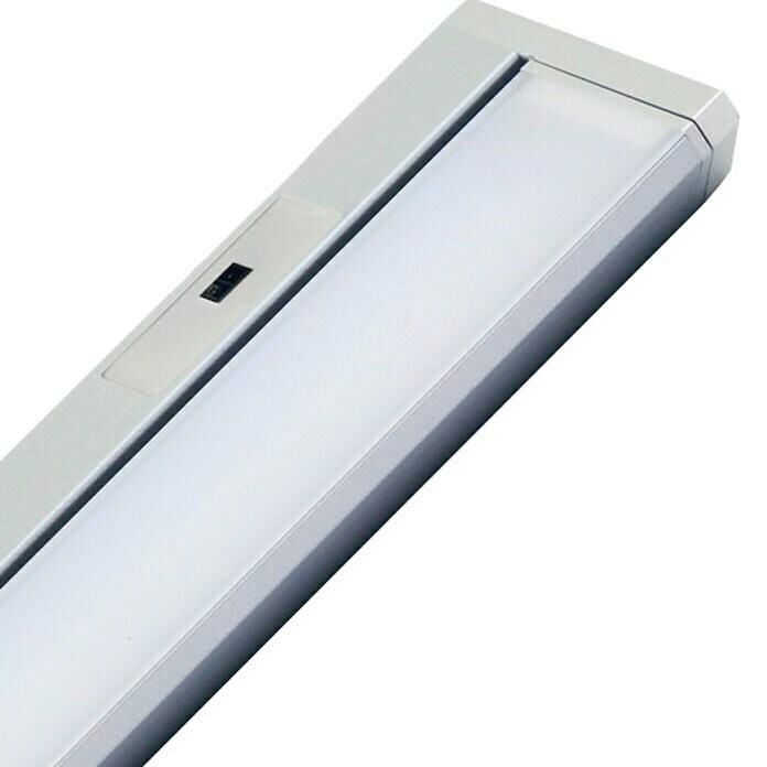 Müller-Licht LED-Unterbauleuchte Limon Sensor (10 W, Infrarotbewegungssensor, L x B x H: 55,9 x 6,1 x 3 cm, Silber)