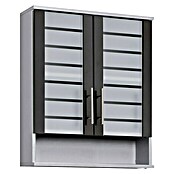 Schildmeyer Niko Oberschrank (20,5 x 60 x 70 cm, Silber/Anthrazit)