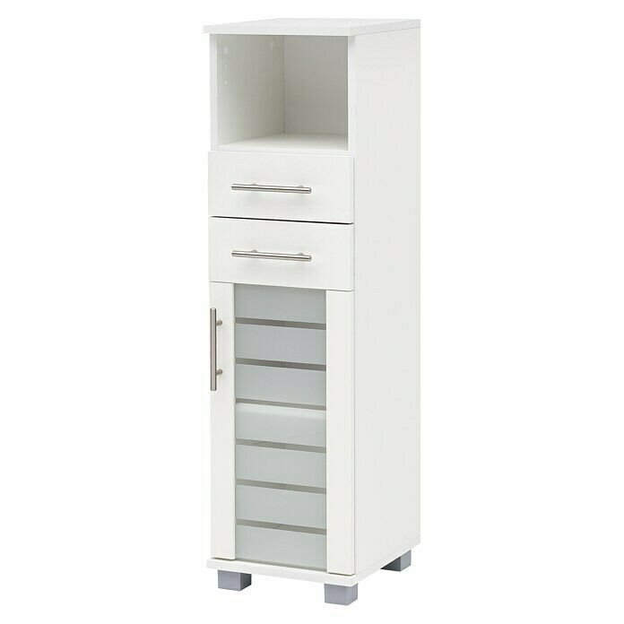 Schildmeyer Niko Highboard HBA30030 x 32,5 x 110,5 cm, Perlweiß Right Side View