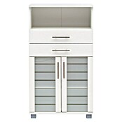 Schildmeyer Niko Highboard (32,6 x 60 x 110,5 cm, Perlweiß)