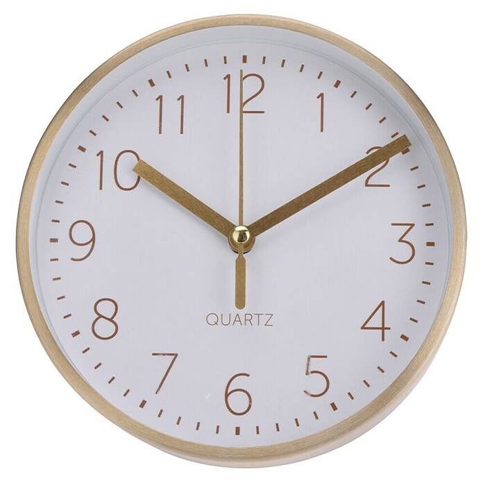 Reloj de pared Aluminio (Diámetro: 15 cm, Dorado) | BAUHAUS