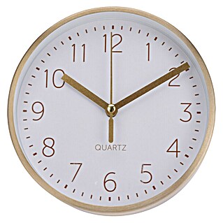 Reloj de pared Aluminio (Diámetro: 15 cm, Dorado)