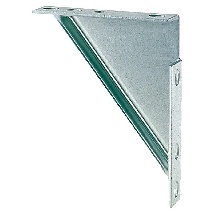 UBB Winkelkonsole - 20,7 x 4 x 16,5 cm, Stahl - Dieser Winkelverbinder aus Metall ist ideal für stabile und sichere Verbindungen, mit vorgebohrten Löchern zur einfachen Montage.