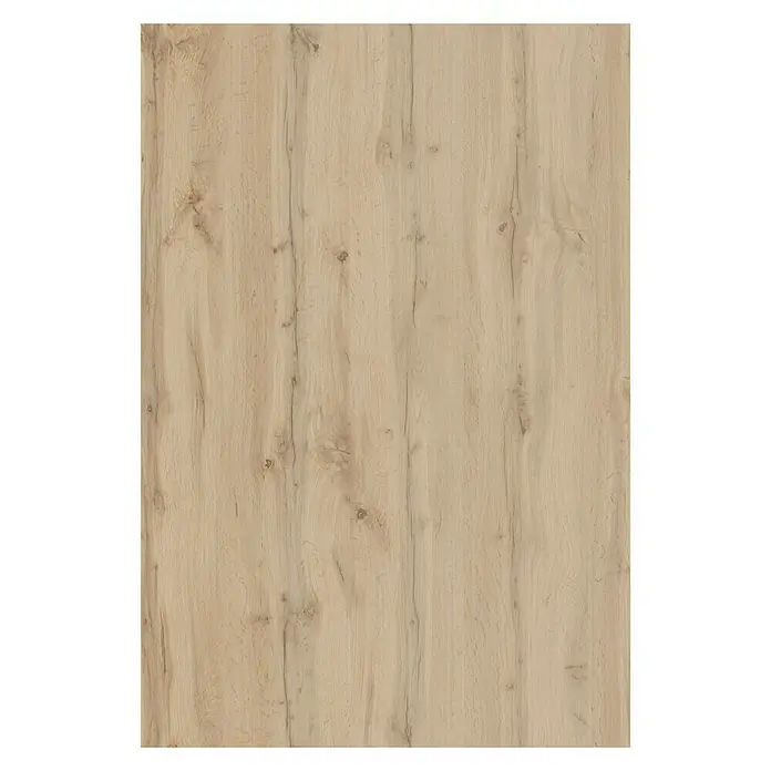 Optimum Schiebetür-Bau-Set - Eiche Natur, 180 x 250 cm - Detailaufnahme einer hellen Holzplatte mit feiner Maserung und natürlichen Farbschattierungen für Möbelbau oder Innenausbau.